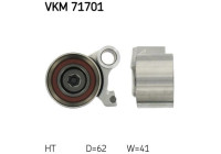 Tensioner Pulley, timing belt VKM 71701 SKF