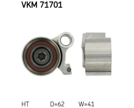 Tensioner Pulley, timing belt VKM 71701 SKF