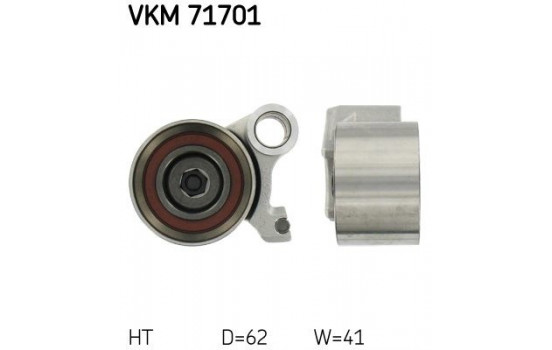 Tensioner Pulley, timing belt VKM 71701 SKF