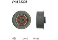 Tensioner Pulley, timing belt VKM 72303 SKF