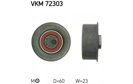 Tensioner Pulley, timing belt VKM 72303 SKF