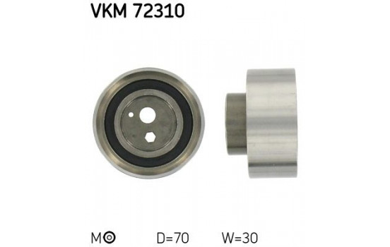 Tensioner Pulley, timing belt VKM 72310 SKF
