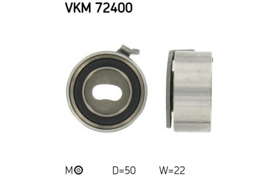 Tensioner Pulley, timing belt VKM 72400 SKF