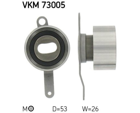 Tensioner Pulley, timing belt VKM 73005 SKF