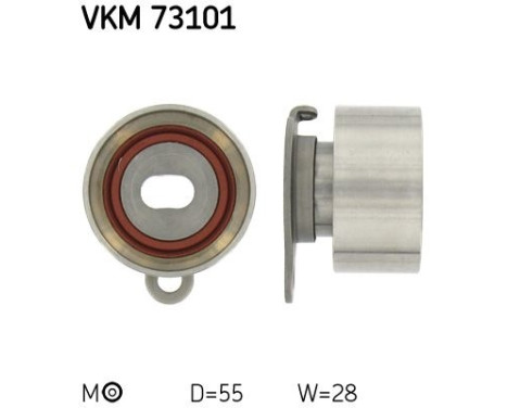 Tensioner Pulley, timing belt VKM 73101 SKF