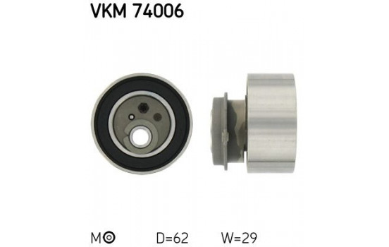 Tensioner Pulley, timing belt VKM 74006 SKF