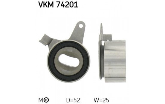 Tensioner Pulley, timing belt VKM 74201 SKF