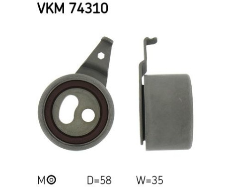 Tensioner Pulley, timing belt VKM 74310 SKF