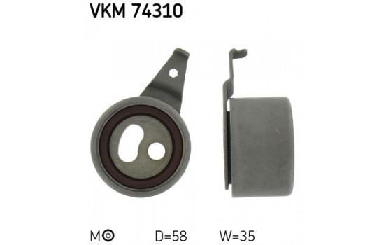 Tensioner Pulley, timing belt VKM 74310 SKF