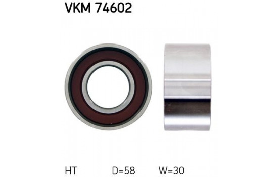 Tensioner Pulley, timing belt VKM 74602 SKF