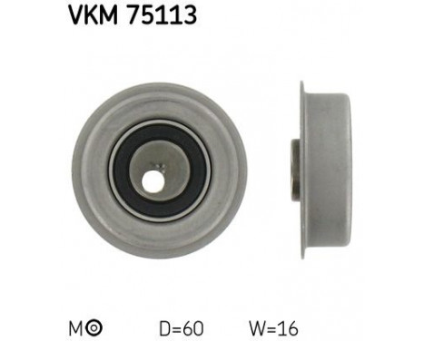 Tensioner Pulley, timing belt VKM 75113 SKF