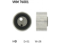 Tensioner Pulley, timing belt VKM 76001 SKF