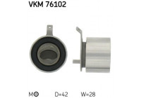 Tensioner Pulley, timing belt VKM 76102 SKF