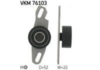 Tensioner Pulley, timing belt VKM 76103 SKF