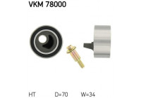 Tensioner Pulley, timing belt VKM 78000 SKF