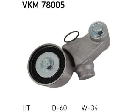 Tensioner Pulley, timing belt VKM 78005 SKF