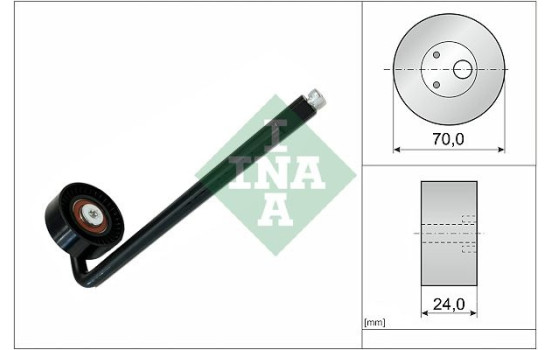 Tensioner Pulley, V-belt 531083610 Ina, Image 3