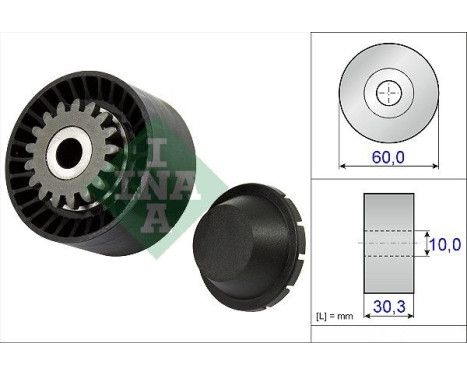 Tensioner Pulley, v-ribbed belt 531 0811 10 Ina