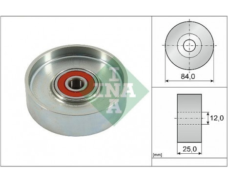 Tensioner Pulley, v-ribbed belt 531 0936 10 Ina