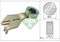 Tensioner Pulley, v-ribbed belt 531023810 Ina