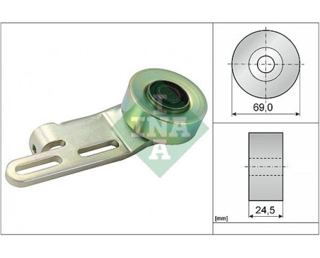 Tensioner Pulley, v-ribbed belt 531023910 Ina