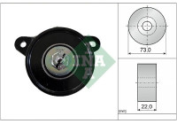 Tensioner Pulley, v-ribbed belt 531054010 Ina