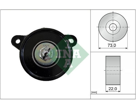 Tensioner Pulley, v-ribbed belt 531054010 Ina