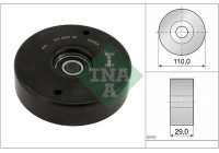 Tensioner Pulley, v-ribbed belt 531055120 Ina