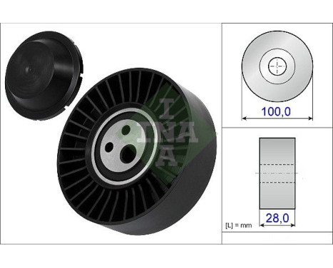 Tensioner Pulley, v-ribbed belt 531063520 Ina