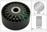 Tensioner Pulley, v-ribbed belt 531074410 Ina