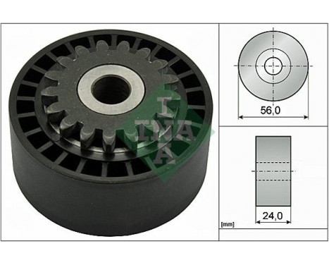 Tensioner Pulley, v-ribbed belt 531074410 Ina