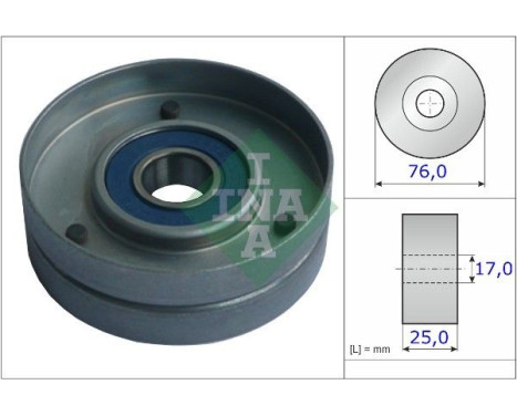 Tensioner Pulley, v-ribbed belt 531075130 Ina