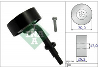 Tensioner Pulley, v-ribbed belt 531078310 Ina