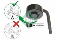 Tensioner Pulley, v-ribbed belt 531078910 Ina