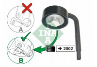 Tensioner Pulley, v-ribbed belt 531079010 Ina