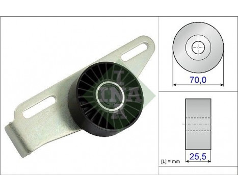 Tensioner Pulley, v-ribbed belt 531086810 Ina