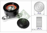 Tensioner Pulley, v-ribbed belt 531087110 Ina
