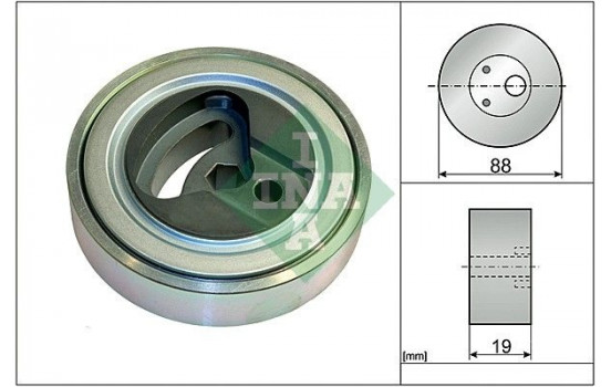 Tensioner Pulley, v-ribbed belt 531089910 Ina