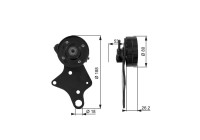 Tensioner Pulley, v-ribbed belt DriveAlign® T36024 Gates