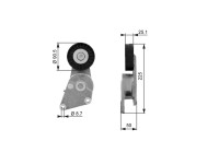 Tensioner Pulley, v-ribbed belt DriveAlign® T38234 Gates