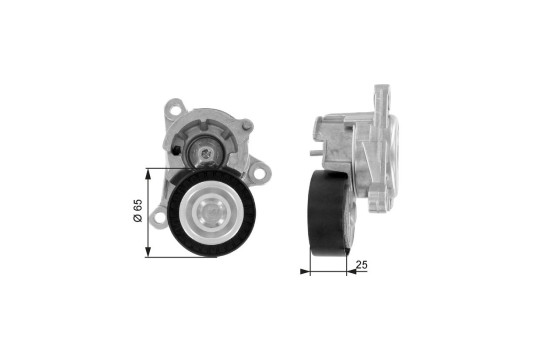 Tensioner Pulley, v-ribbed belt DriveAlign® T38320 Gates