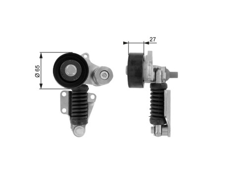 Tensioner Pulley, v-ribbed belt DriveAlign® T38399 Gates