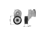 Tensioner Pulley, v-ribbed belt DriveAlign® T38432 Gates