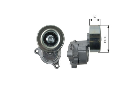 Tensioner Pulley, v-ribbed belt DriveAlign® T38489 Gates