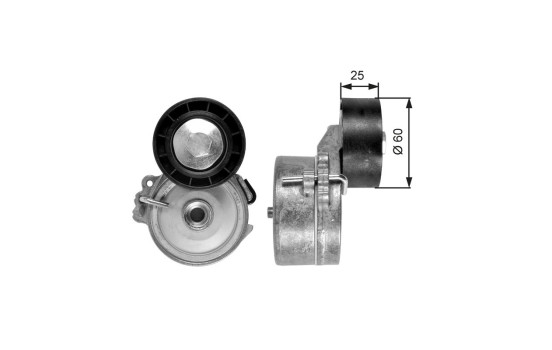 Tensioner Pulley, v-ribbed belt DriveAlign® T39033 Gates