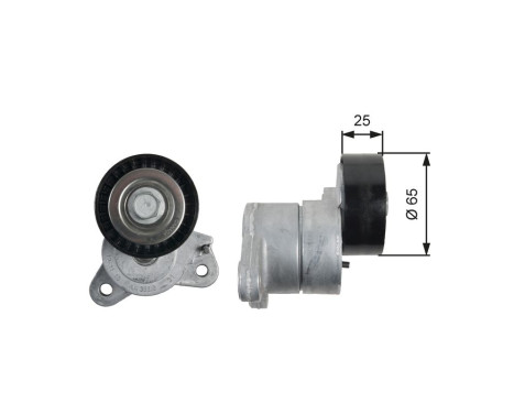 Tensioner Pulley, v-ribbed belt DriveAlign® T39053 Gates