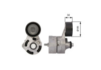 Tensioner Pulley, v-ribbed belt DriveAlign® T39108 Gates