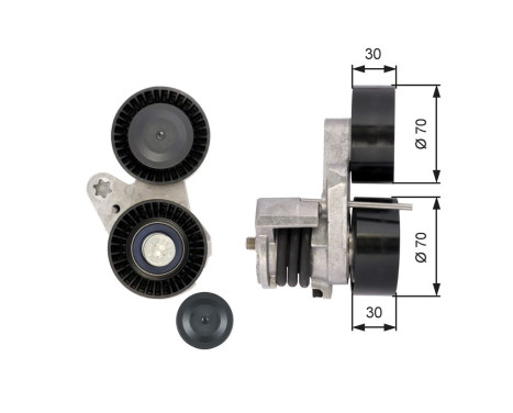 Tensioner Pulley, v-ribbed belt DriveAlign® T39114 Gates