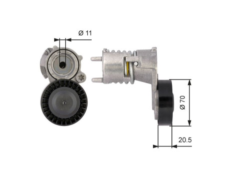 Tensioner Pulley, v-ribbed belt DriveAlign® T39117 Gates