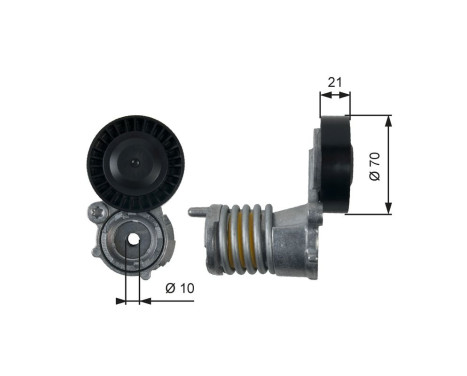 Tensioner Pulley, v-ribbed belt DriveAlign® T39157 Gates